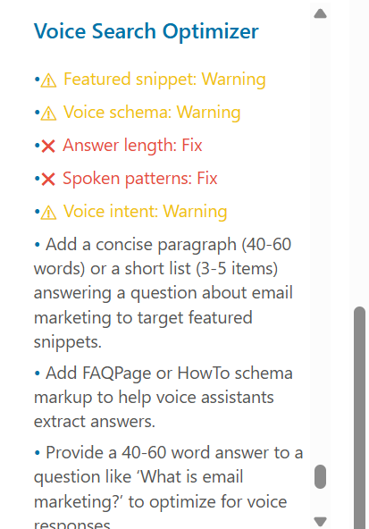 CranSEO voice search optimization tool